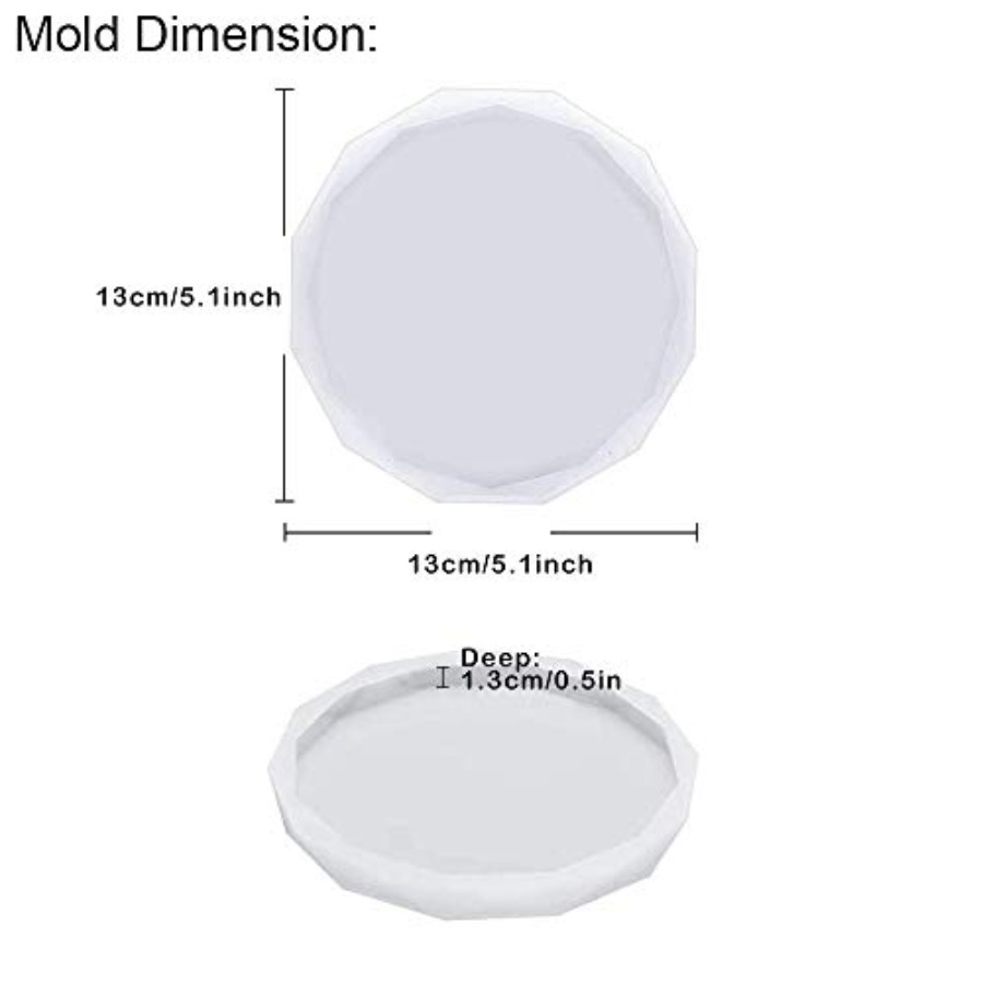 4-delige set onderzettersvorme - Geode Mold Silicone recensie en prijs