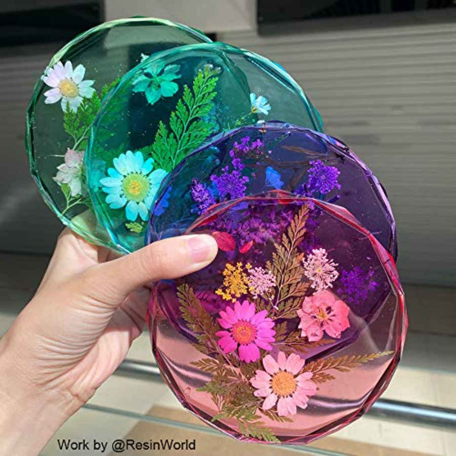 4-delige set onderzettersvorme - Geode Mold Silicone recensie en prijs
