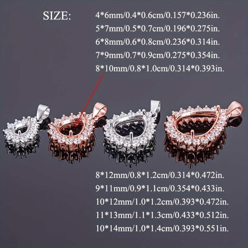 1 st Rose Gouden Zilverachtige - Bezels Set Pendant recensie en prijs