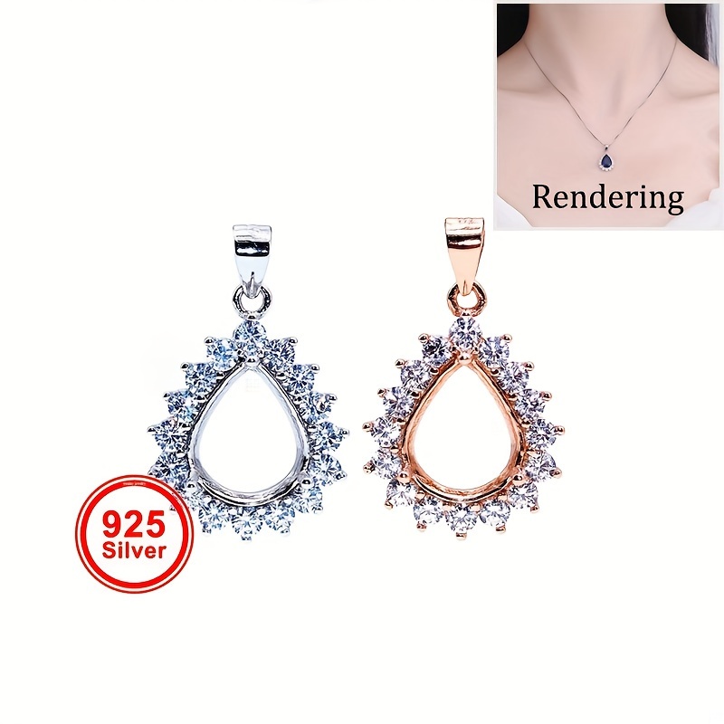 1 st Rose Gouden Zilverachtige - Bezels Set Pendant recensie en prijs