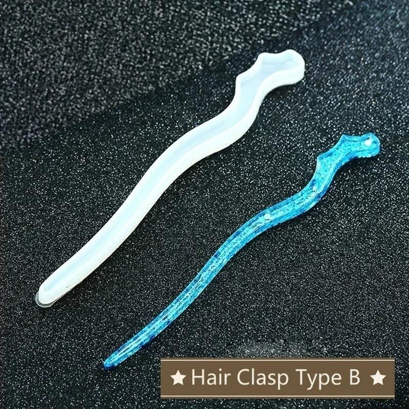 Nieuwe transparante haarspeld  - Resin Craft Material recensie en prijs