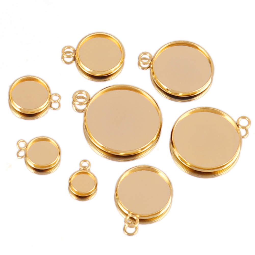 10 stuks roestvrij staal caboc - Bezels Set Pendant recensie en prijs