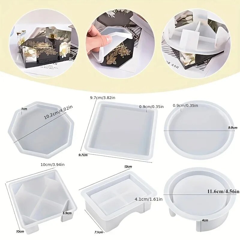 Coaster hars mallen set inclus - Gold Foil Flakes recensie en prijs
