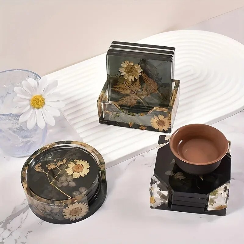 Coaster hars mallen set inclus - Gold Foil Flakes recensie en prijs