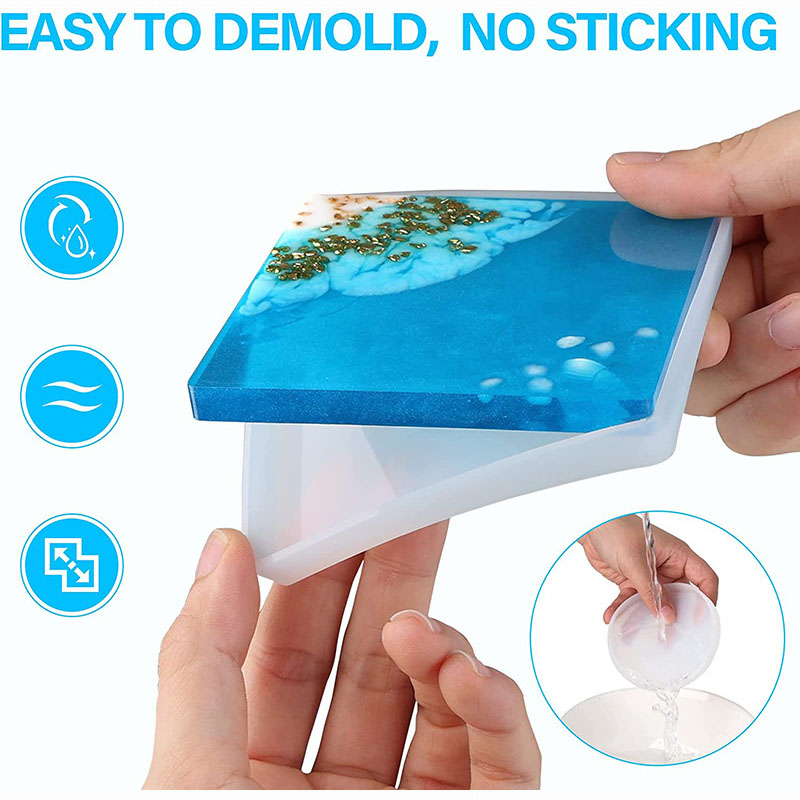 Ronde Vierkante Onderzetter Si - Resin Ocean Wave Mold recensie en prijs