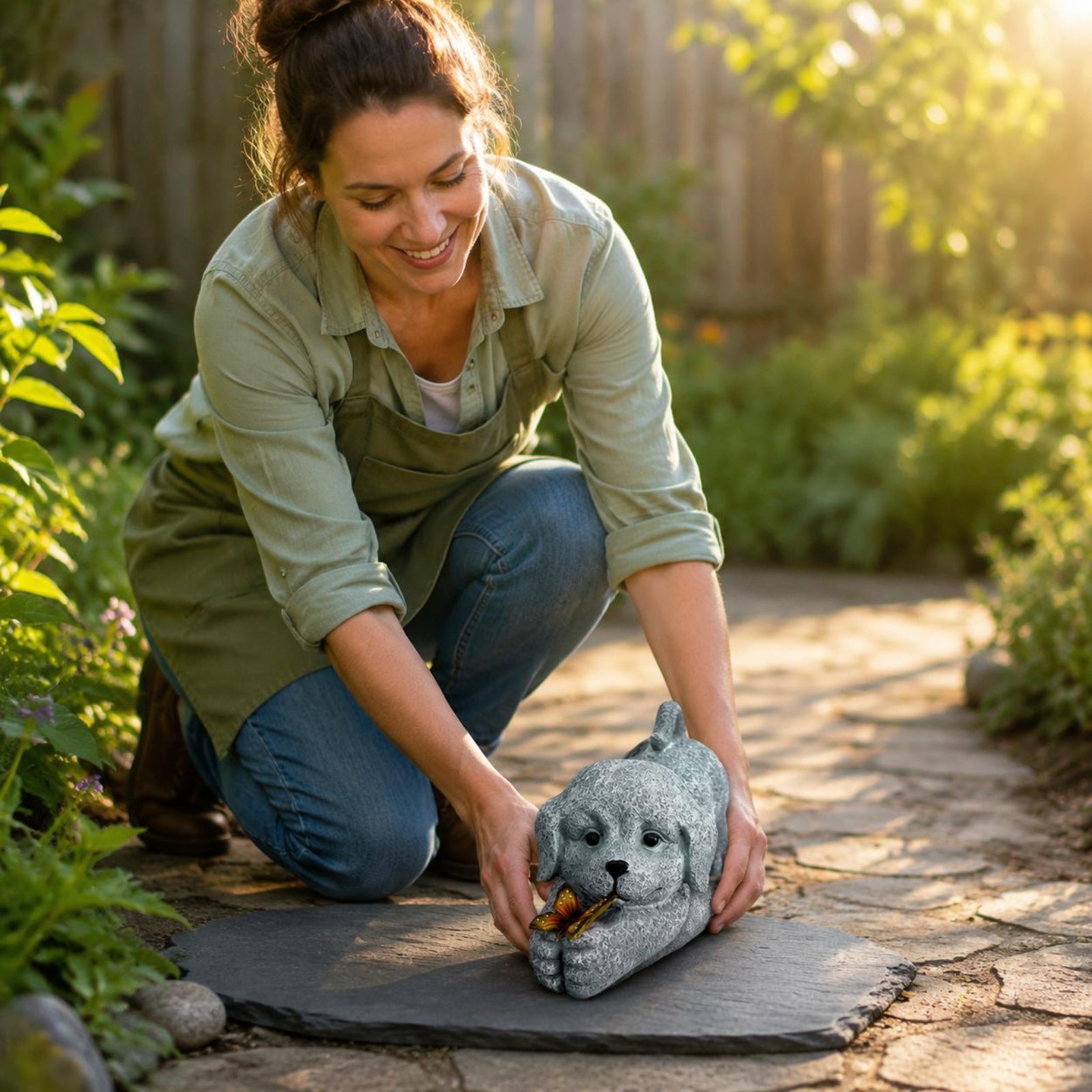 Solar Dog Statue Resin Craft S - Resin Crafts recensie en prijs