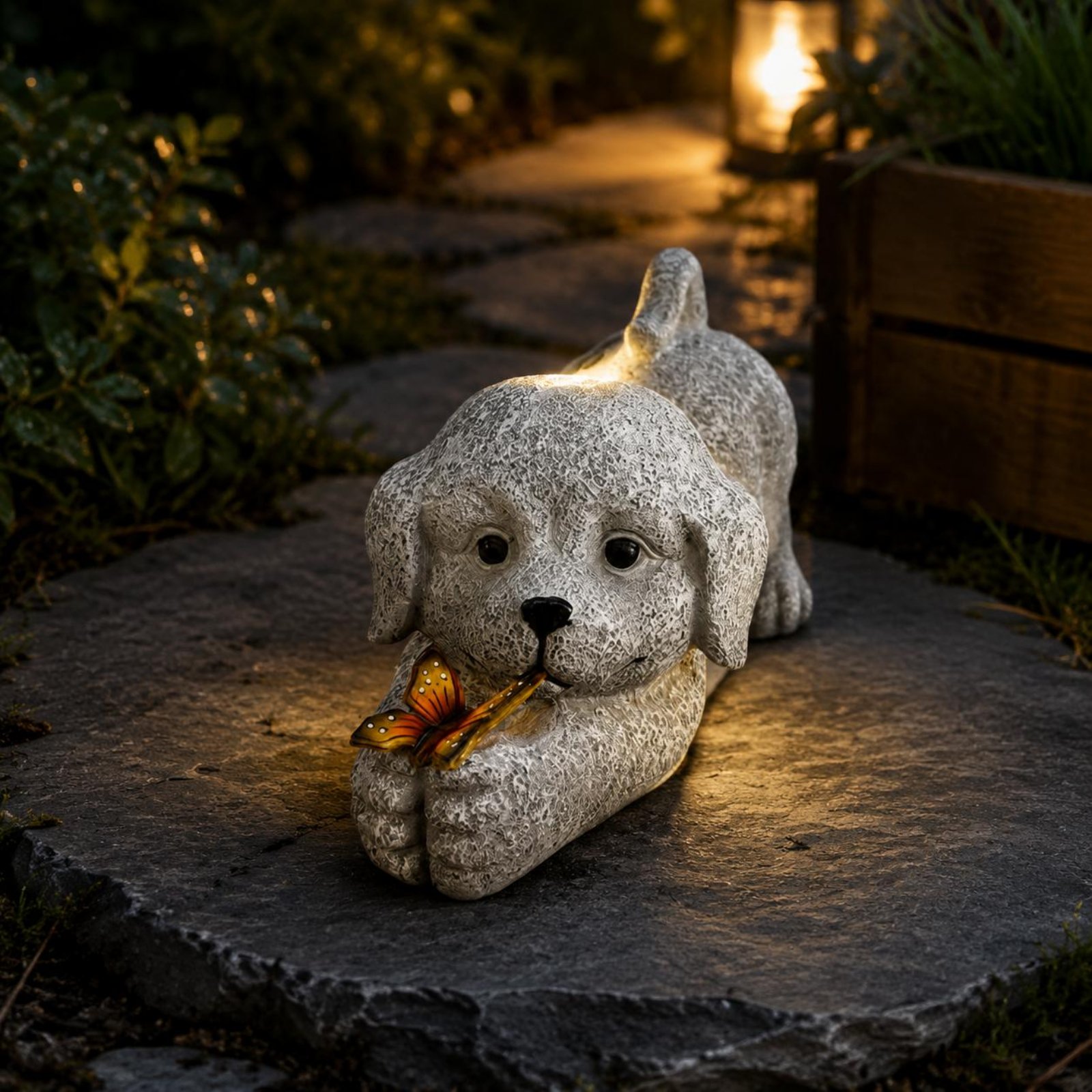Solar Dog Statue Resin Craft S - Resin Crafts recensie en prijs