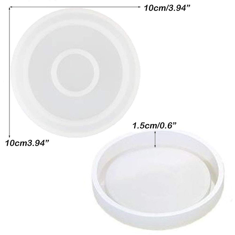 3-pack grote DIY ronde onderze - Coaster Mold Round recensie en prijs