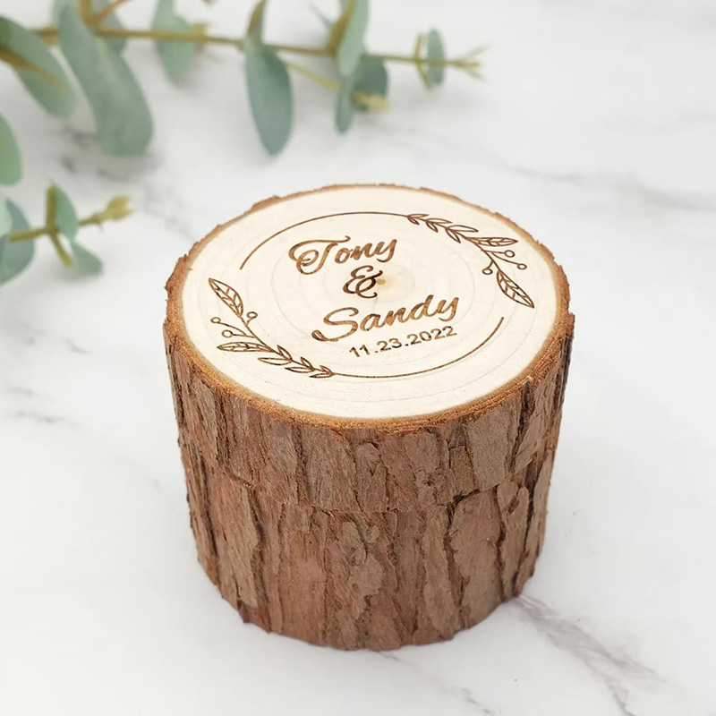Gepersonaliseerde houten trouw - Wood Ring Blank recensie en prijs
