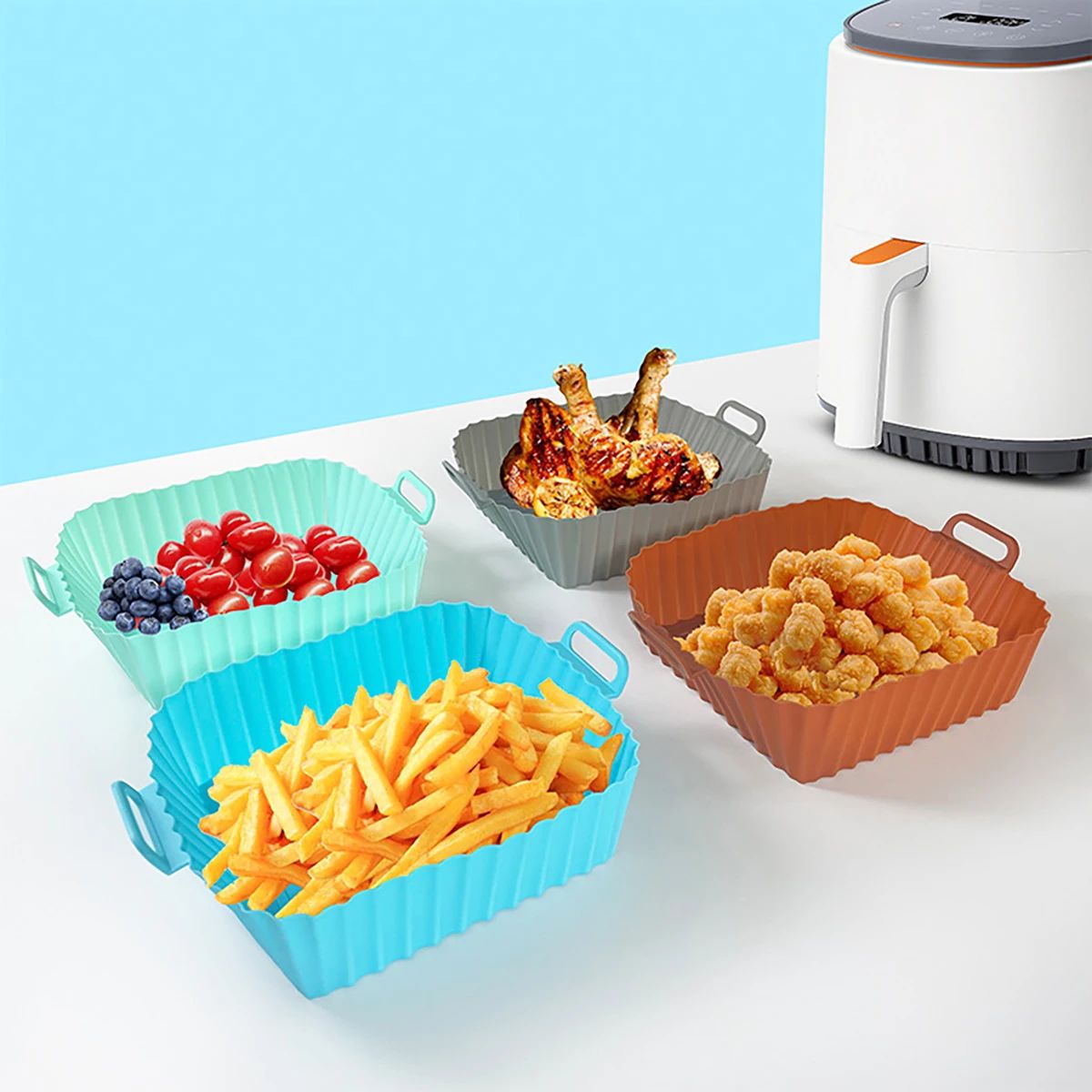 Siliconen Friteusevorm Luchtfr - Silicone Mold Tray recensie en prijs