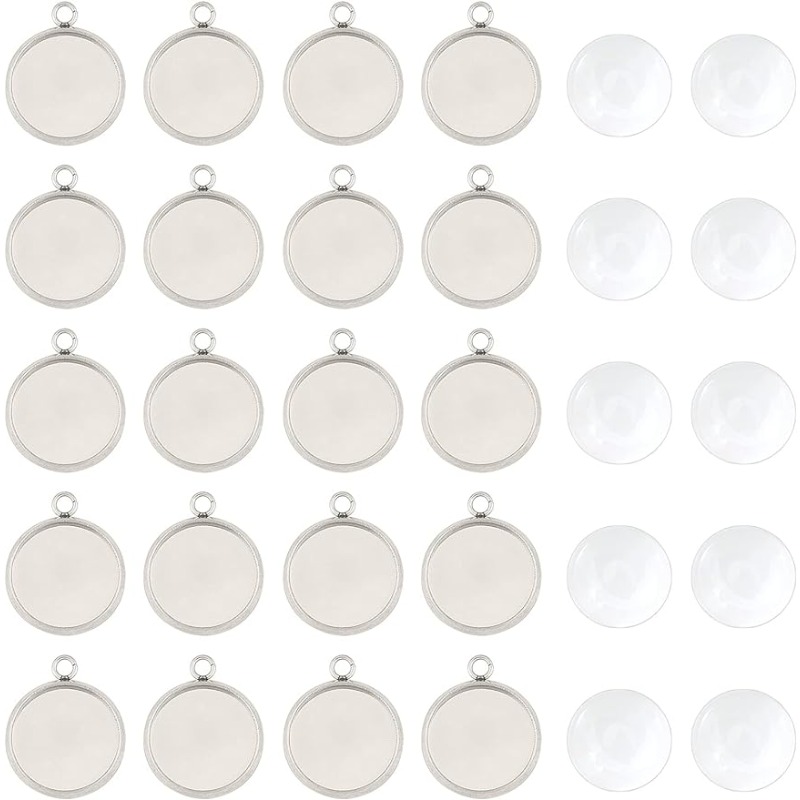 50 sets hanger cabochon sierad - Bezels Set Pendant recensie en prijs