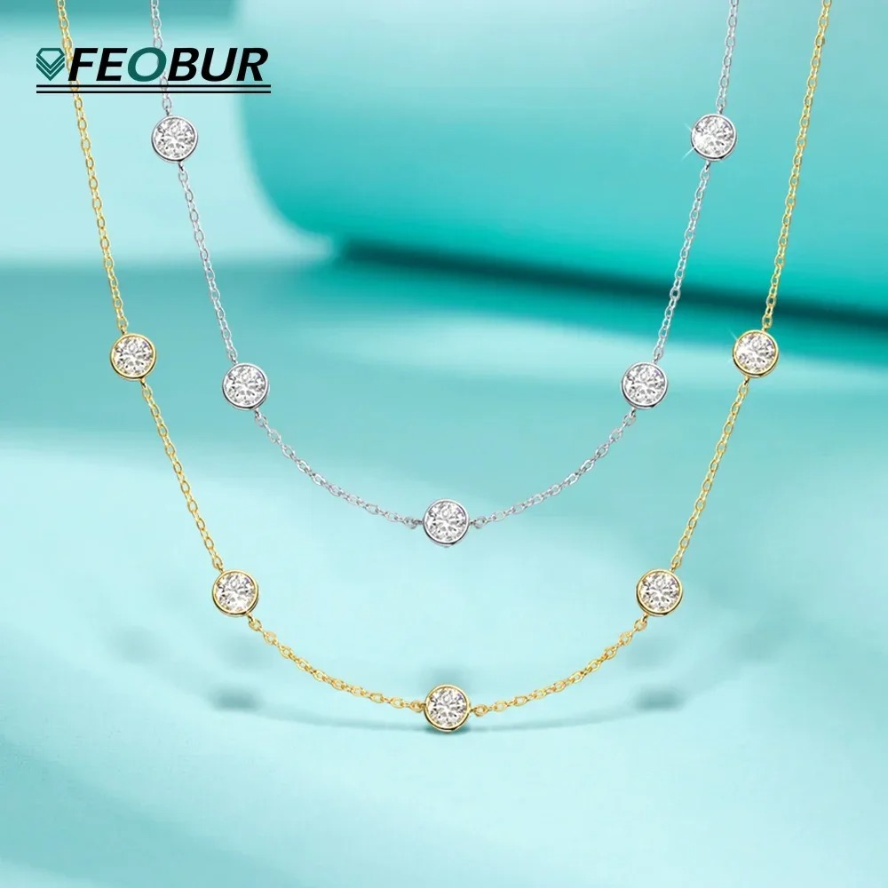 GRA gecertificeerde 5 mm Moiss - Bezels Set Pendant recensie en prijs