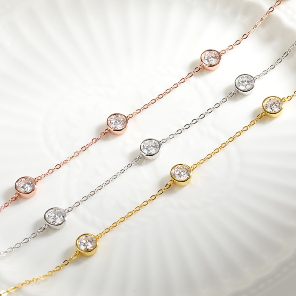 GRA gecertificeerde 5 mm Moiss - Bezels Set Pendant recensie en prijs